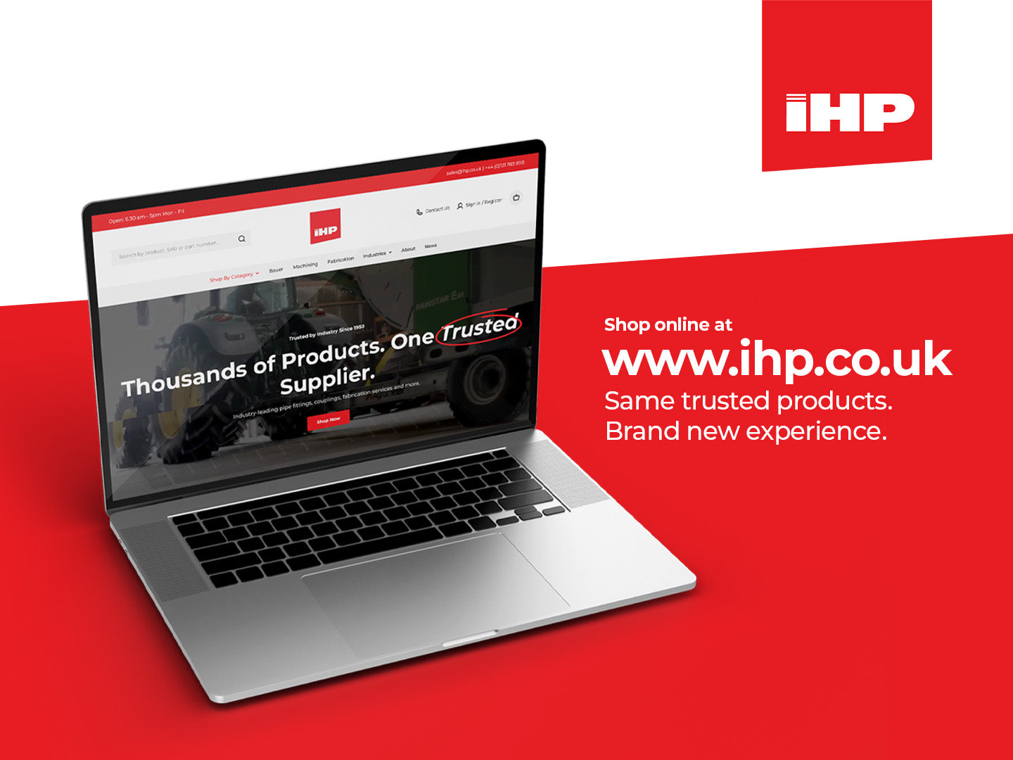 IHP Launches New Website: Easier Online Ordering for Trade and Retail Customers