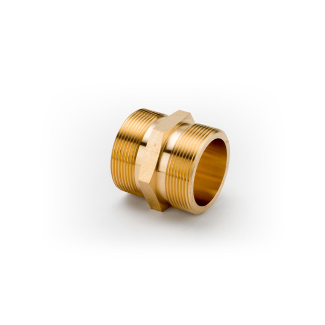 365's - Brass Male x Male BSPP Flat Face Adaptors
