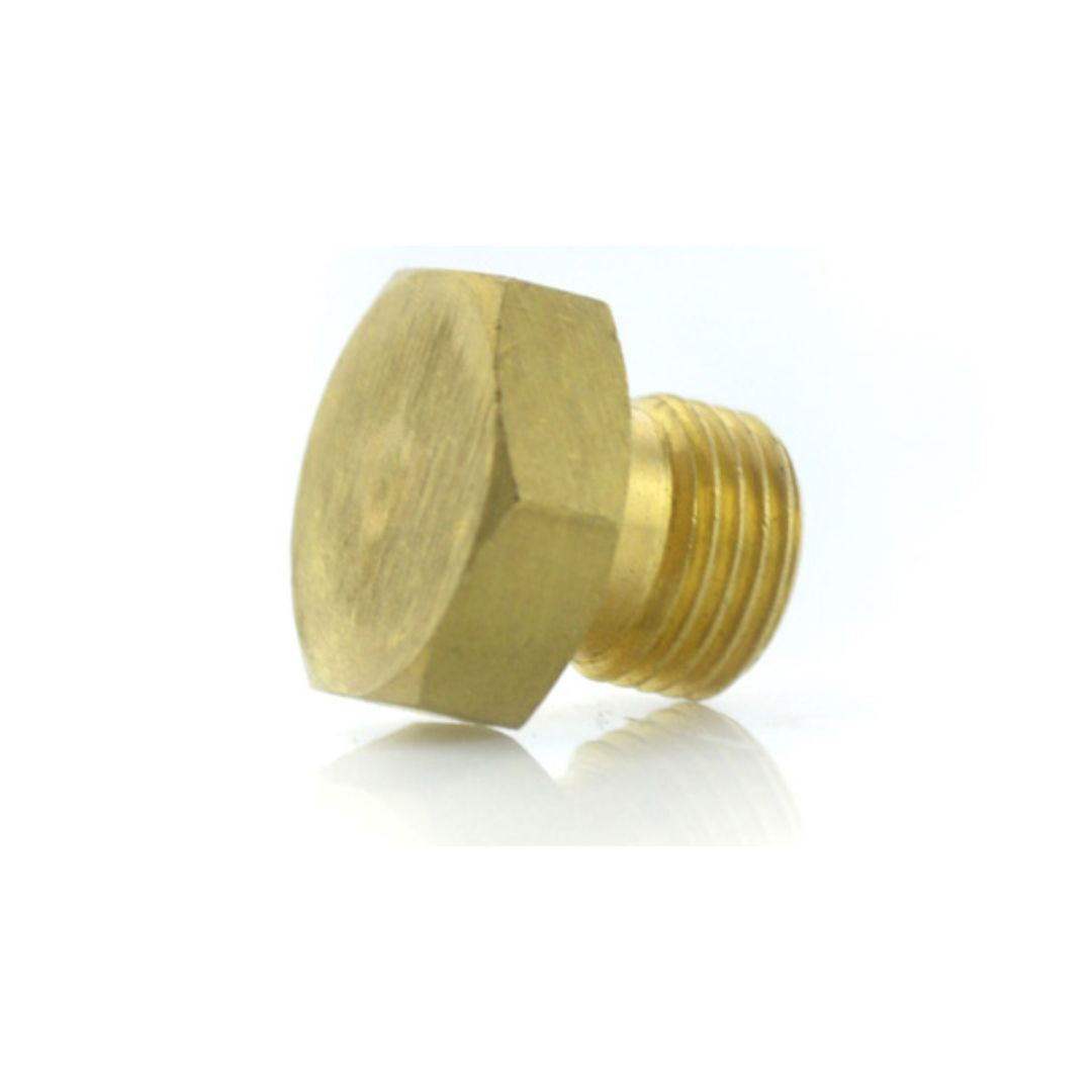 406's - Brass Male Solid Blanking Plug