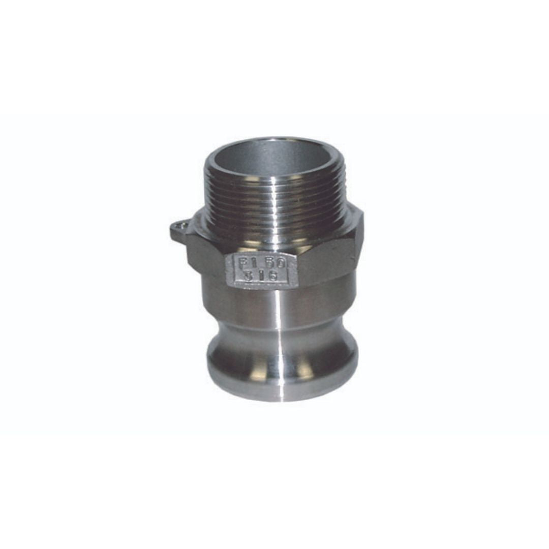 Type F Camlock x BSPT Male Stainless Steel