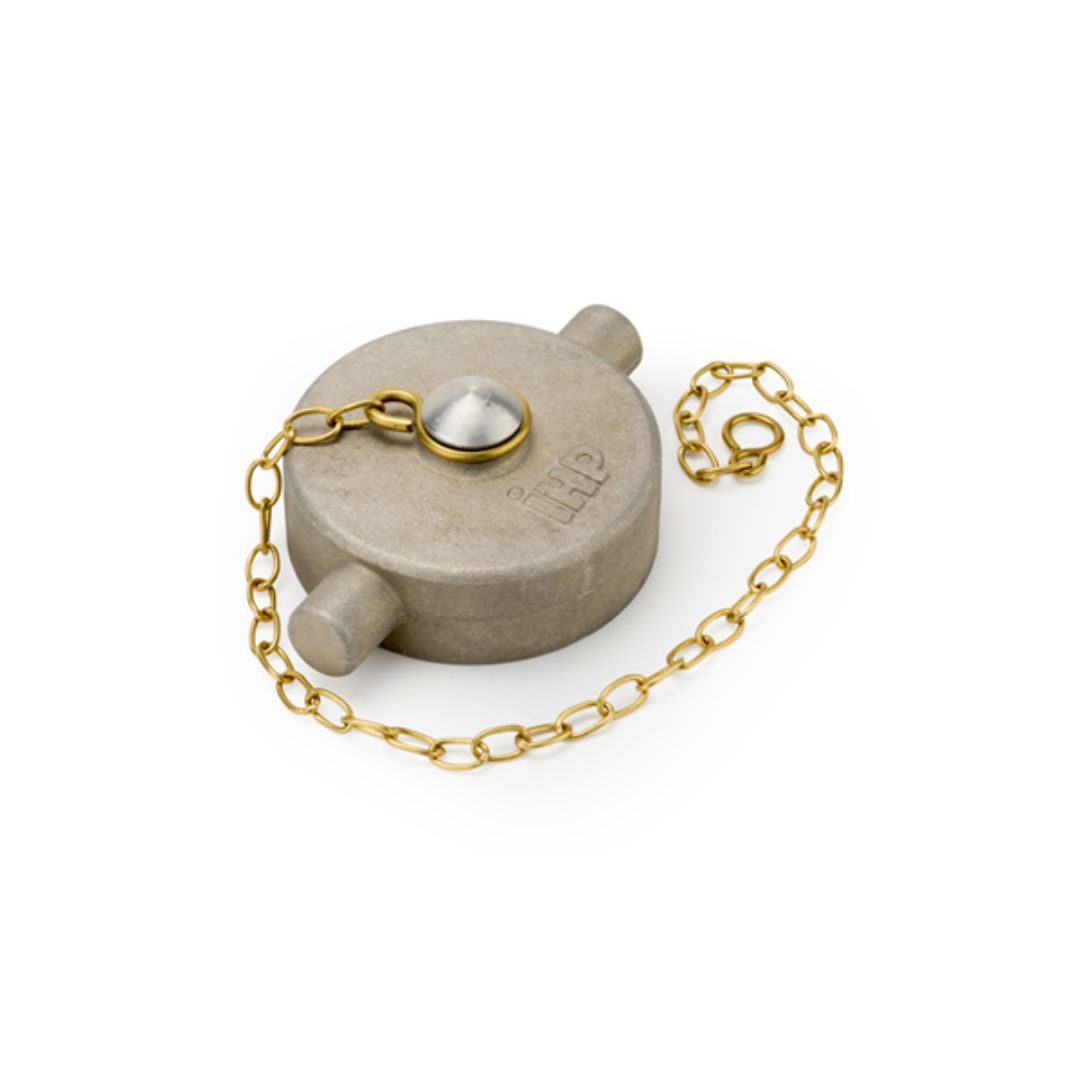 Aluminium Blanking Cap & Brass Chain