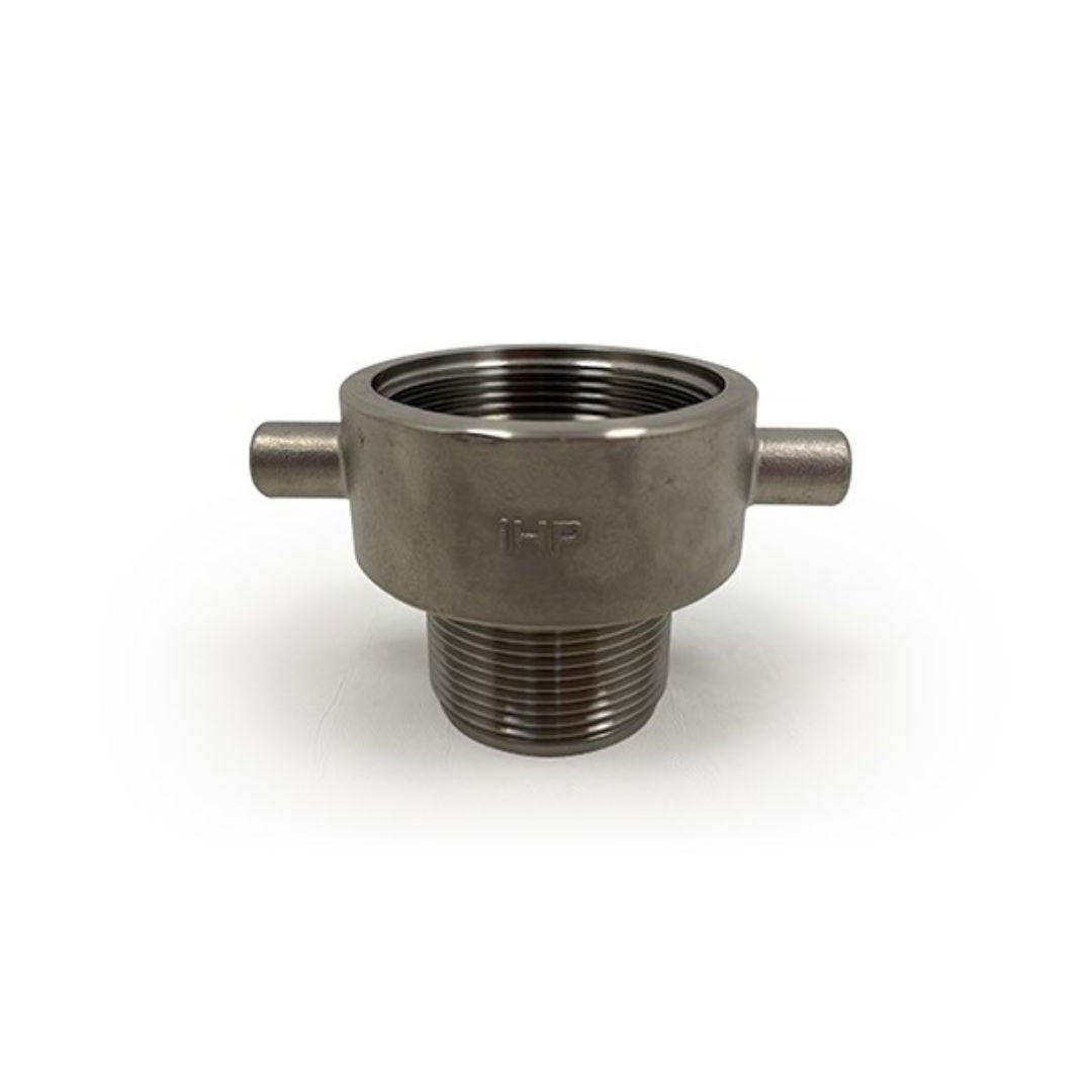 Stainless Steel Male x Female BSPP Lugged Adaptor