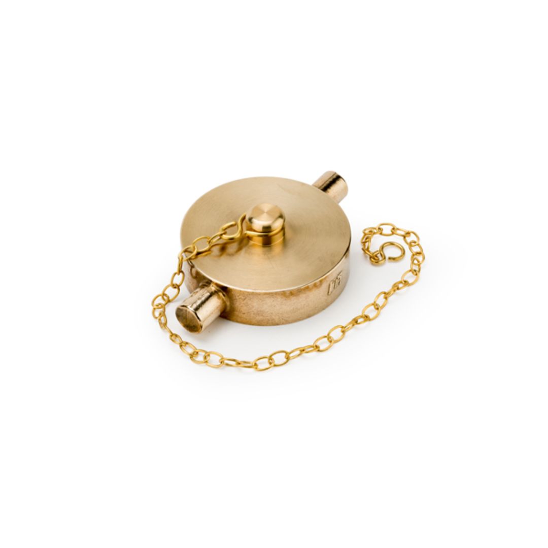 363's - Brass Blanking Cap & Chain