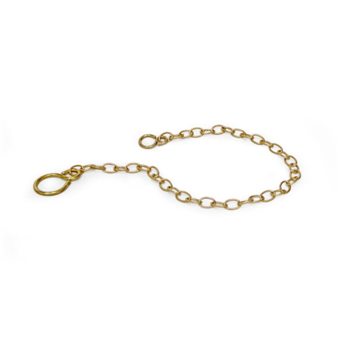 363's - Brass Blanking Cap & Chain