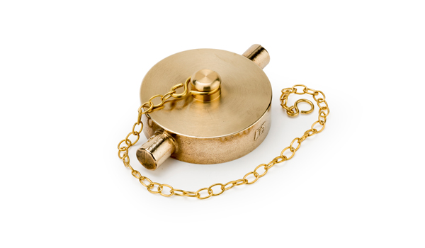 363’s - BRASS BLANKING CAP & CHAIN