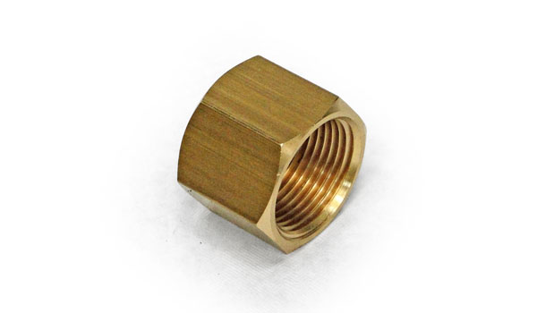 BRASS FEMALE HEX NUT