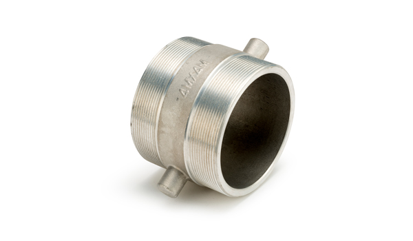 1 1/2 x 1 1/2 Aluminium Male/Male Adaptor