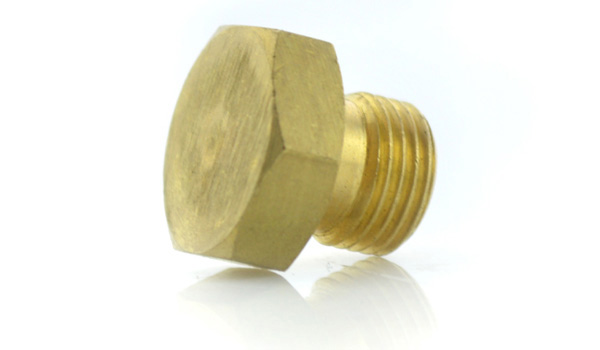 406's - BRASS MALE SOLID BLANKING PLUG