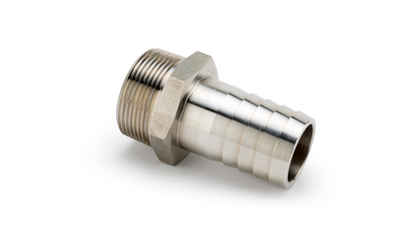 STAINLESS STEEL MALE X HOSE TAIL