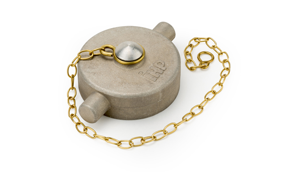 ALUMINIUM BLANK CAP & BRASS CHAIN
