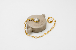 2 1/2 BSP Thread Blind Caps and Chain (Aluminium Alloy)