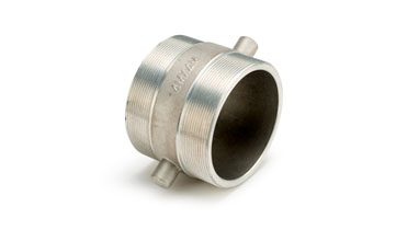 1 1/2 x 1 1/2 Aluminium Male/Male Adaptor