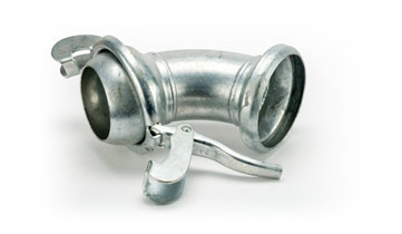 2 x 2 Bauer 60 degree Bends Male & Lever one end X Female