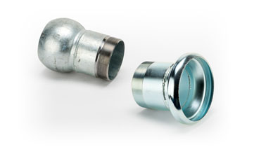 2 x 2 Male x Male Bauer BSP Threaded Adaptors